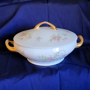 Vintage Victoria Austria Serving Bowl With Lid